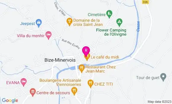 Localisation Restaurant  Obiz