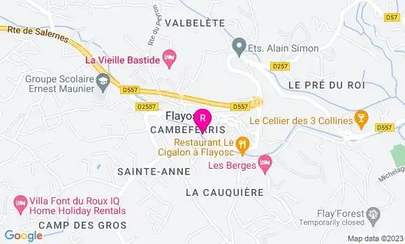 Localisation Restaurant  Les Folie