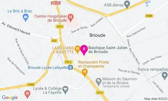 Localisation Café de la Basilique