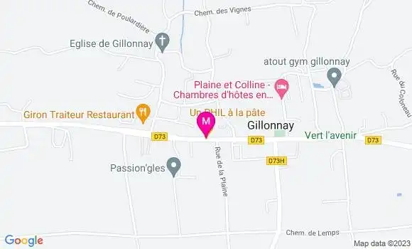 Localisation Restaurant  Un Phil à la Pâte