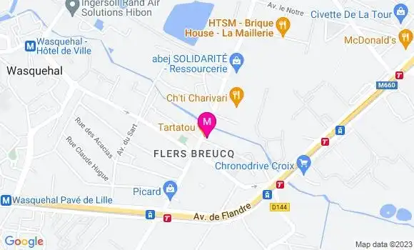 Localisation Pizzeria Tartatou