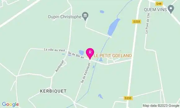 Localisation Restaurant  Le Petit Goeland