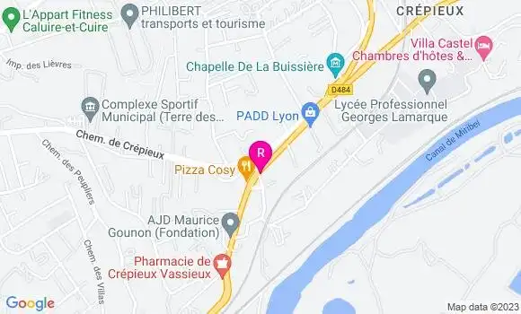 Localisation Pizzeria Speed Za