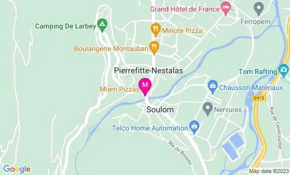 Localisation Pizzeria Miam Pizzas