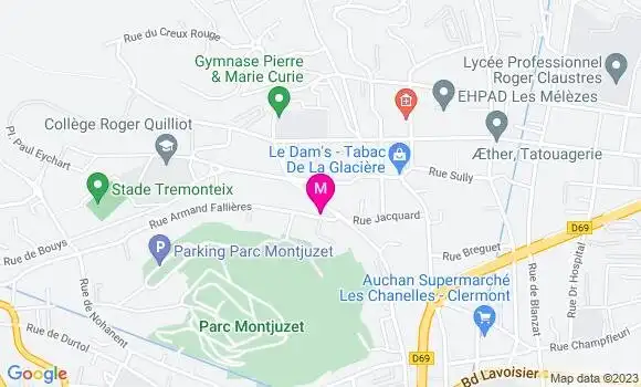 Localisation Restaurant  Les Grands Hommes
