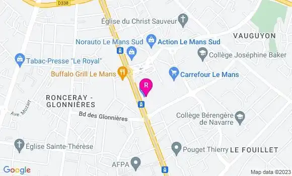 Localisation Restaurant  Au Croustillant