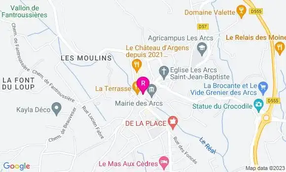 Localisation Restaurant  La Boutique