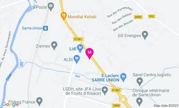 Localisation Pizzeria Da Vinci