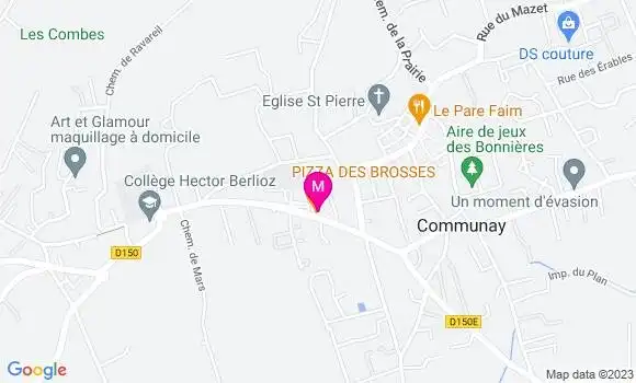 Localisation Restaurant  Pizza des Brosses