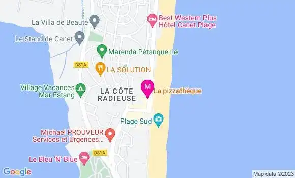 Localisation Crêperie Anne de Bretagne