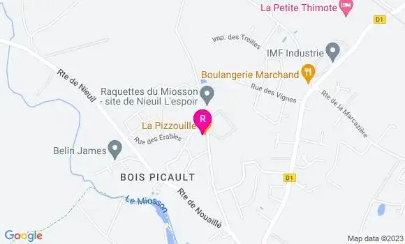 Localisation Pizzeria La Pizzouille