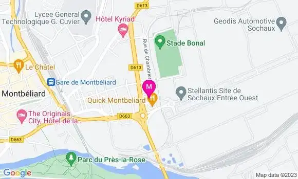 Localisation Fast Food Quick
