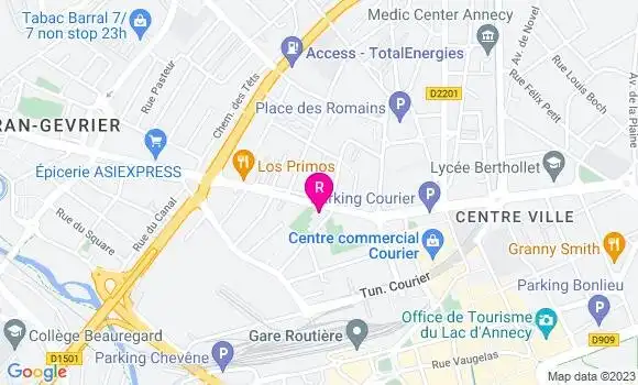 Localisation Pizzeria L