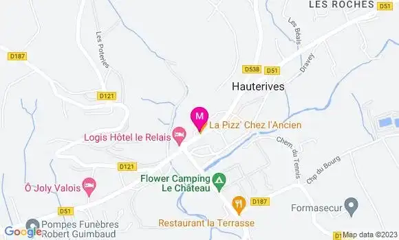 Localisation Restaurant  La Pizz