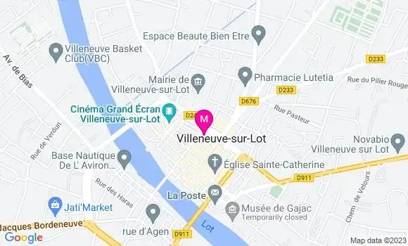 Localisation Pizzeria Le 23