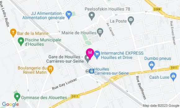 Localisation Restaurant Chinois Hong Xin
