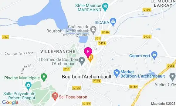 Localisation Restaurant Bar Point Bar
