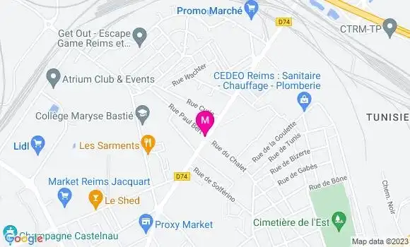 Localisation Pizzeria Bi Bop