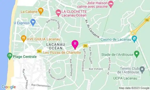 Localisation Pizzeria Les Pizzas de Charlotte