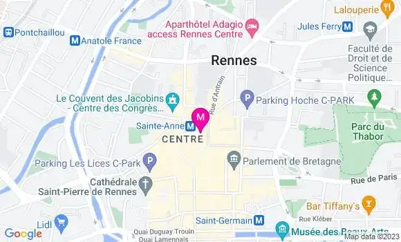 Localisation Restaurant  Glacier Sainte Anne