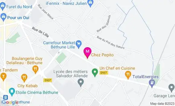 Localisation Restaurant  Chez Pepito