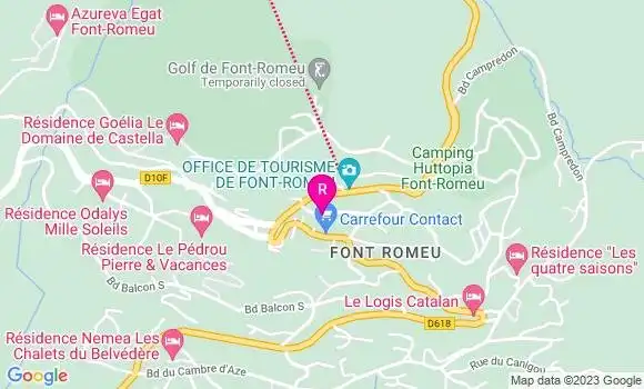 Localisation Restaurant  La Fringale