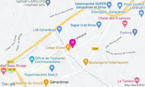Localisation Restaurant  Le Garage à Pizza