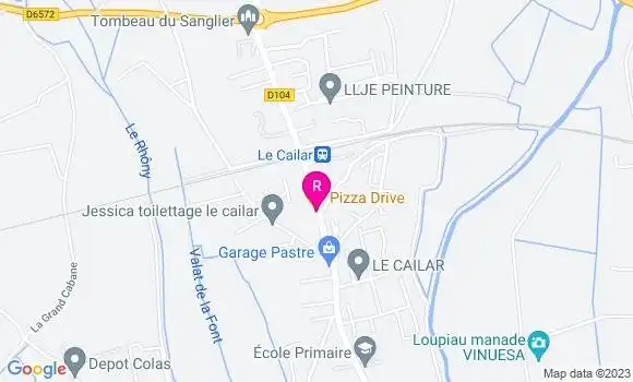 Localisation Restaurant  Pizza Drive