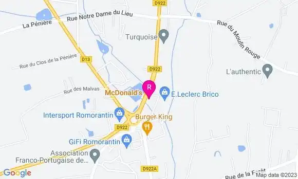 Localisation Restaurant Italien La Tierce