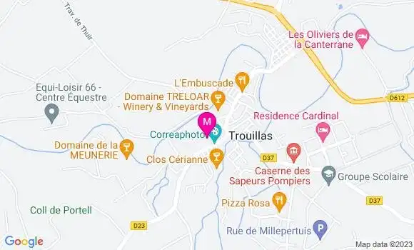 Localisation Pizzeria Pizza Rosa