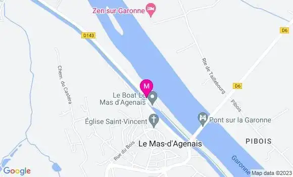 Localisation Restaurant  La Gondole du Canal