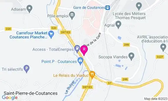 Localisation Pizzeria du Pont de Soulles