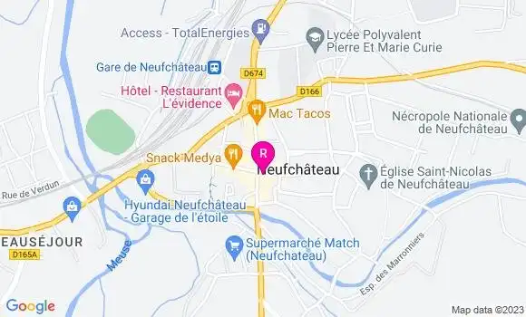 Localisation Restaurant  La Pizz