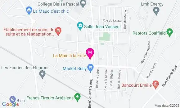 Localisation Restaurant  La Main à la Frite