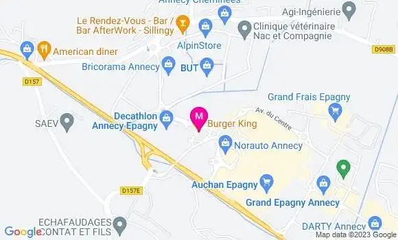 Localisation Restaurant  Burger King