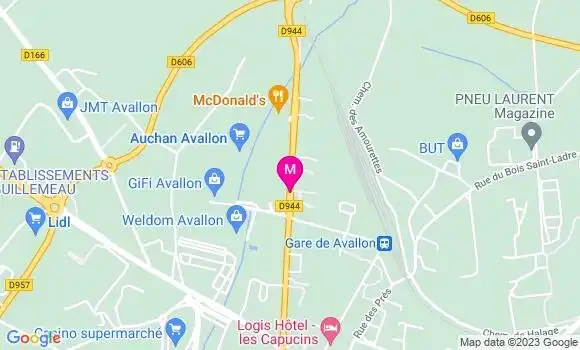 Localisation Cafétéria Flunch