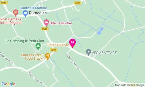 Localisation Restaurant  Friterie Robert