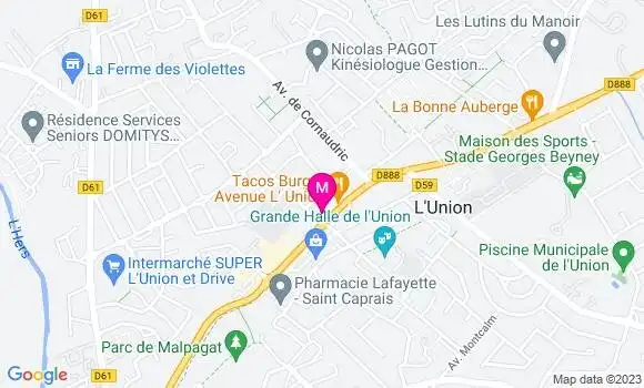 Localisation Pizzeria Serena