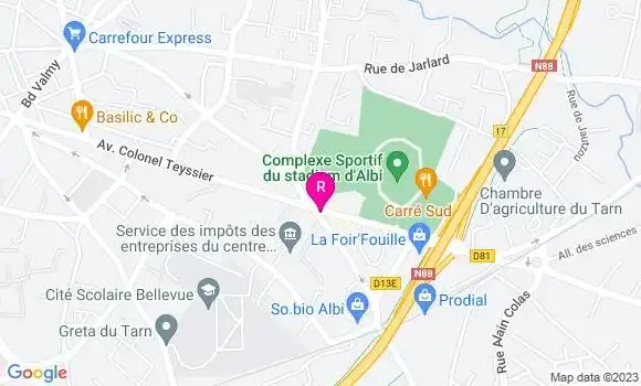 Localisation Restaurant  El Poulet de la Pampa