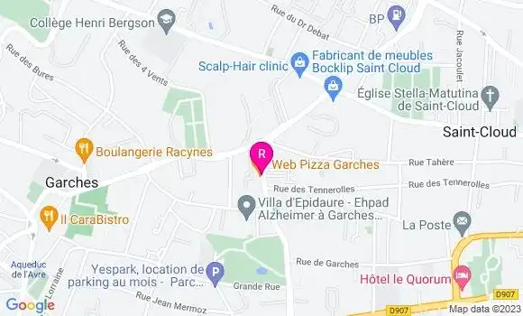 Localisation Restaurant  Web Pizza