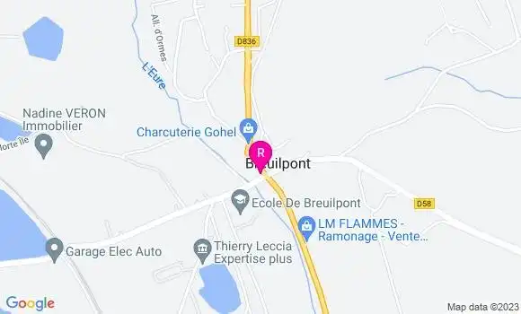 Localisation Restaurant  La Pizza du Coin