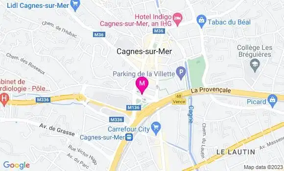 Localisation Restaurant  O