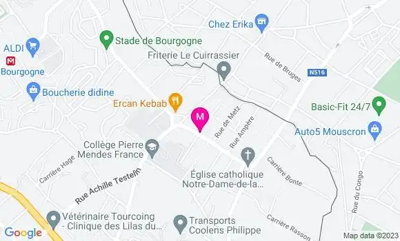 Localisation Restaurant  La Capricieuse