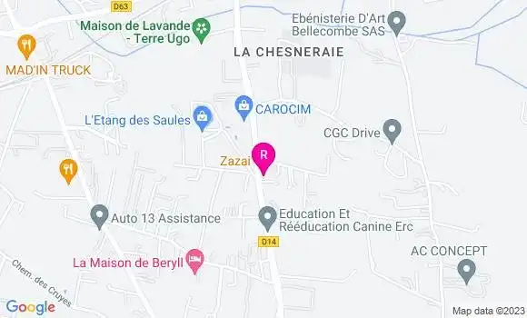 Localisation Restaurant Asiatique Zazai