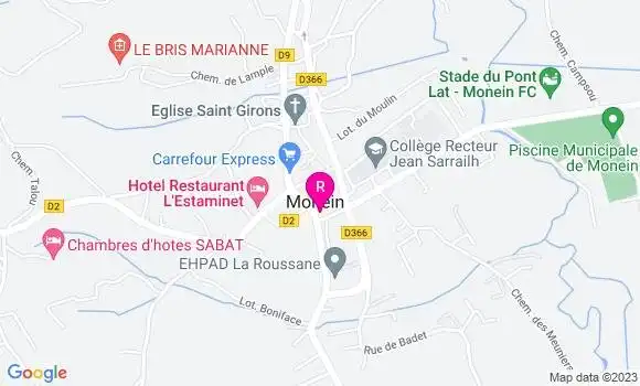 Localisation Pizzeria Pizz