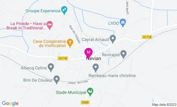Localisation Restaurant Bar Le Quatro