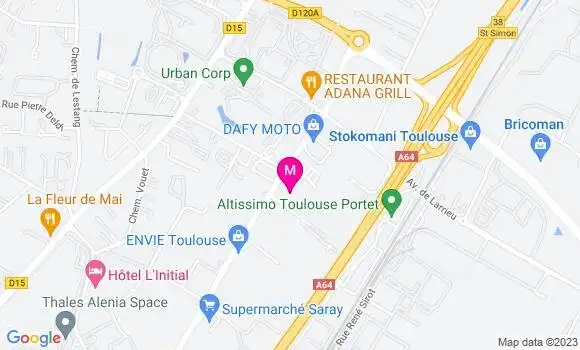 Localisation Restaurant  Les Jardins de Thibaud