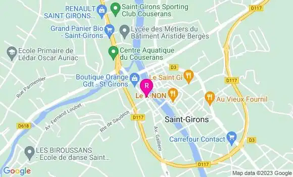 Localisation Pizzeria Le Chistera
