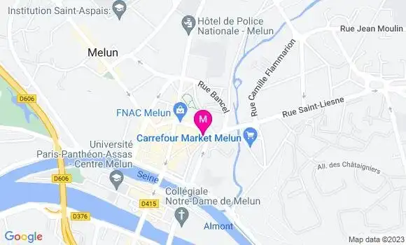 Localisation Restaurant Asiatique Aux Délices de Melun