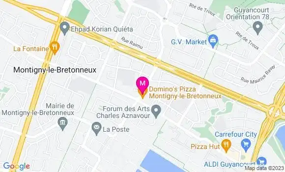 Localisation Pizzeria Domino